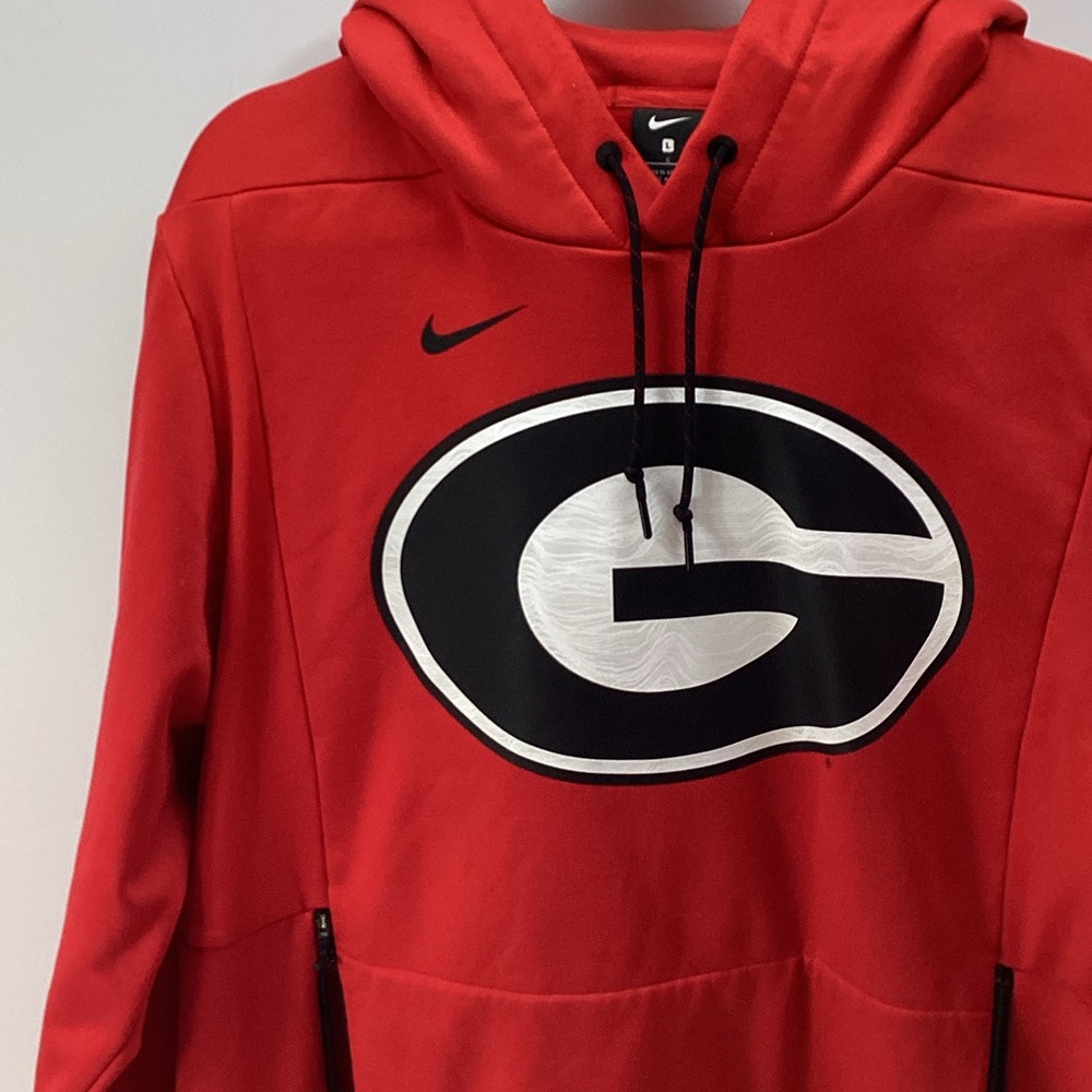 University of Georgia Red NIKE Sweatshirt Hoodie Size Large